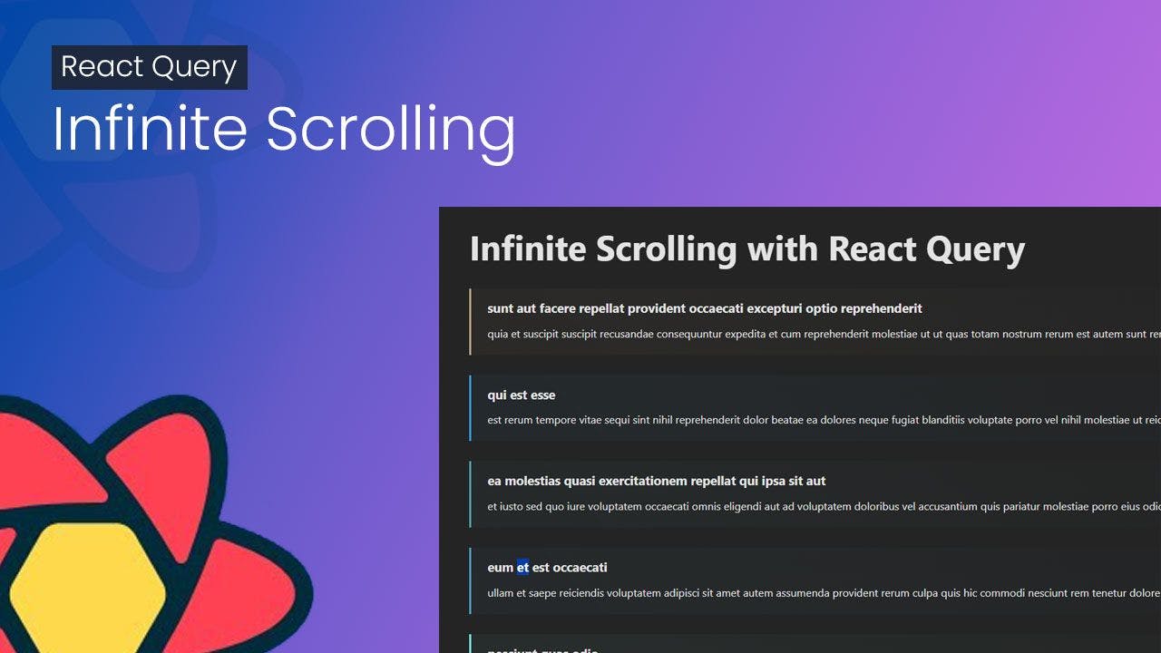 Infinite Scrolling with React Query: A Step-by-Step Guide Banner Image
